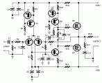 25W Mosfet audio amplifier-circuit diagram