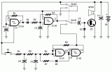 One-IC two-tones Siren-circuit diagram