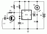 Cellular Phone calling Detector-circuit diagram