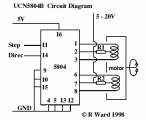 Unipolar Stepper Motor Controller-circuit diagram