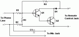 Telephone line monitor-circuit diagram